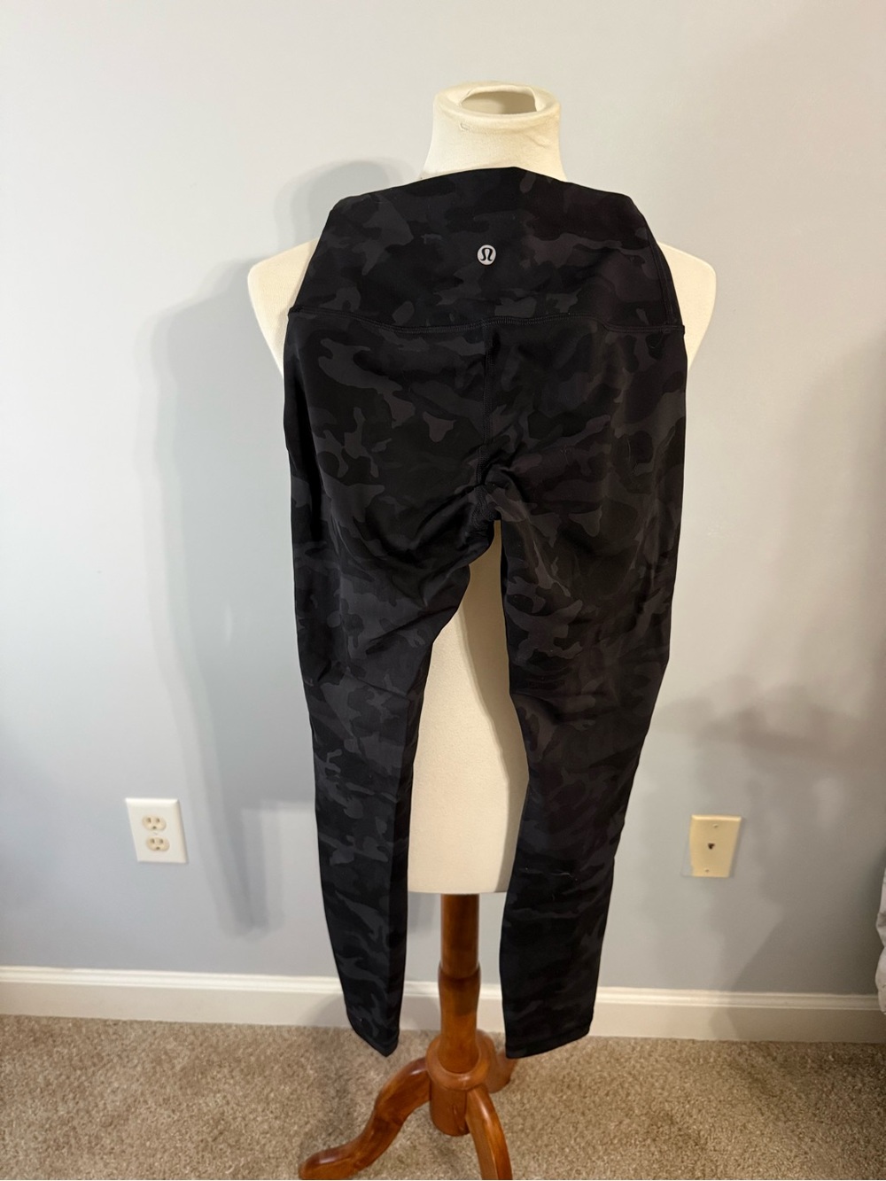 Lululemon Black Camo High-Rise Leggings